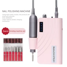 Электрическая дрель для ногтей, машинка для маникюра, 1 набор, профессиональная ручка для дизайна ногтей, педикюр, пилочка для ногтей, набор инструментов для дизайна ногтей, аксессуары для удобной переноски