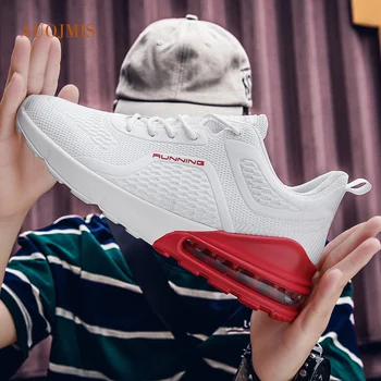 

AUOJMIS Large size sports shoes wild net red shoes stretch cloth running shoes breathable wear non-slip shoes fashion popular