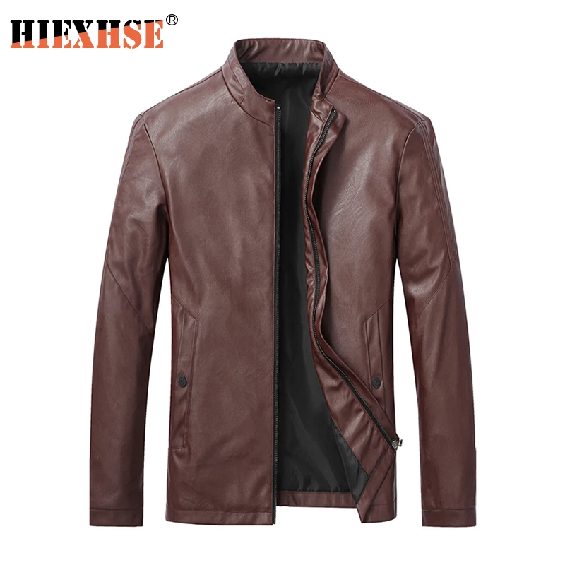 

Men Jacket Leather 2020 News Motorcycle Men's Leather Lapel Versatile Personality Slimming Zipper Pocket Men's Wash Leather Coat