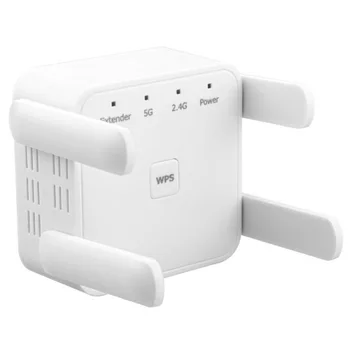 

5 Ghz WiFi Repeater Wireless Wifi Extender 1200Mbps Wi-Fi Amplifier Long Range Wi Fi Signal Booster US Plug