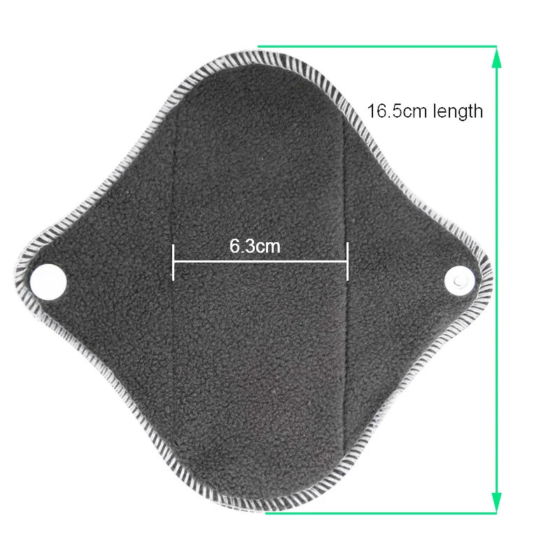 3pcs women's Panty Liner Cloth Menstrual Pad Bamboo Charcoal Mama Period Sanitary Reusable Washable Pads 3pcs women's Panty Liner Cloth Menstrual Pad Bamboo Charcoal Mama Period Sanitary Reusable Washable Pads