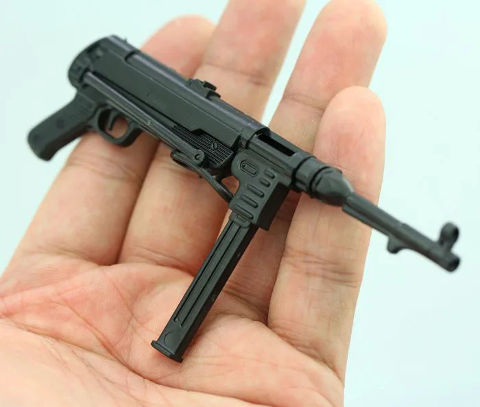 1:6 Scale MP40 Submachine Gun World War II Plastic Assembled Firearm Puzzle 4D Model for 12" Action Figure Soldiers Toys