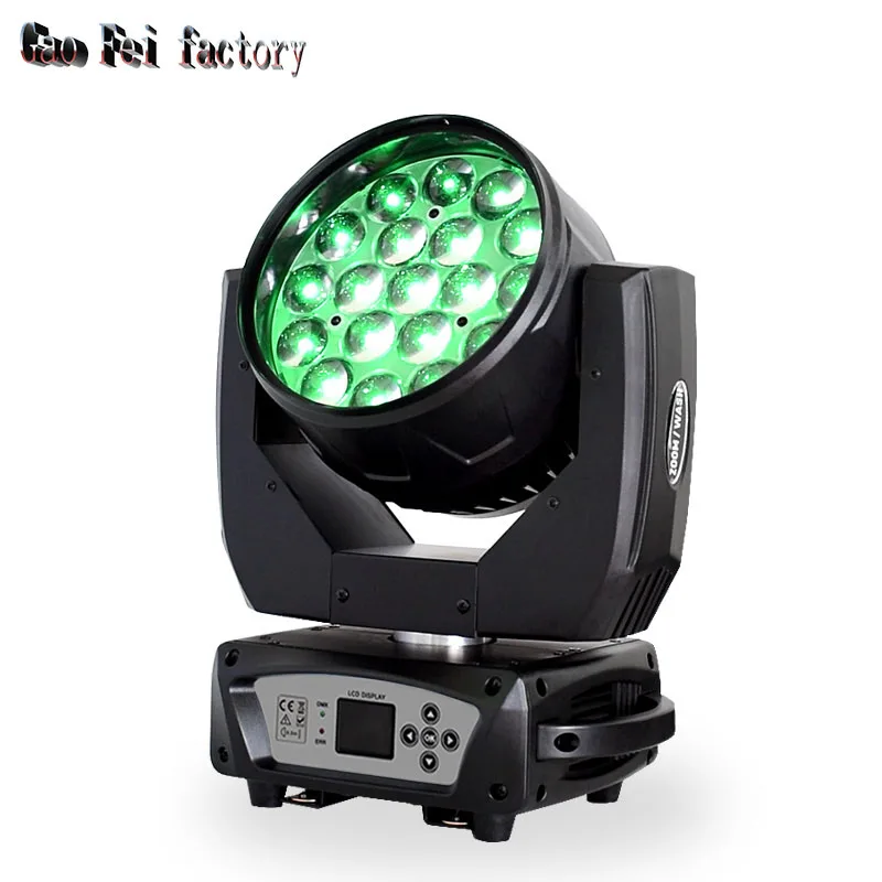

moving head wash light with zoom 19*15W moving head beam light RGBW Wash Effcect for Dj light