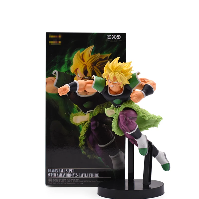 Новое поступление Dragon Ball Z Супер Saiyan Broly полная мощность ПВХ фигурка игрушка Коллекционная модель Отличный подарок на день рождения Рождество - Цвет: A43 broli with box