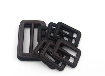 

1pcs Black Imitation Leather Buckle Three Gear Belt Buckle Skirt Buckle Coat Adjustment Buckle DIY Handcraft Ring Supplies