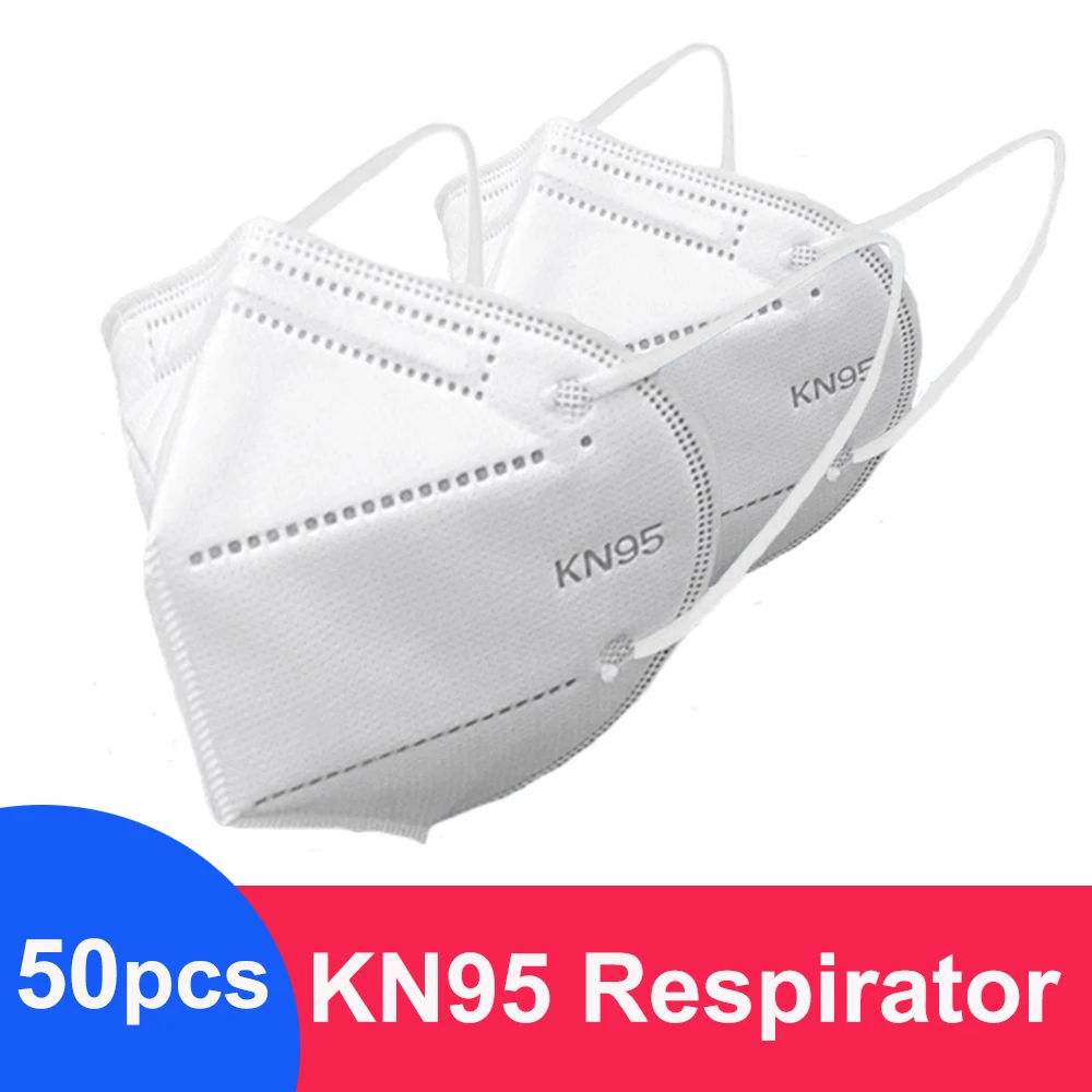 Пылезащитные дышащие лицевые маски KN95 фильтрация 95% маска респиратор