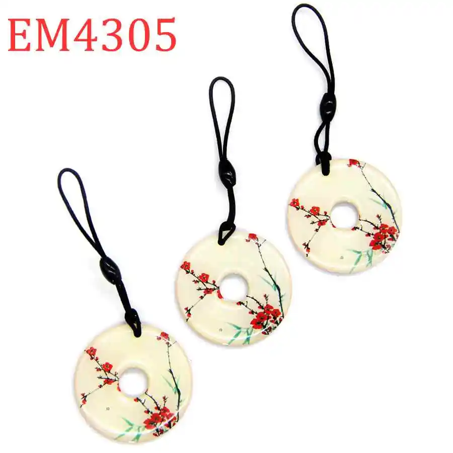 3pcs Random Color 125khz ID круговой Водонепроницаемый перезаписываемый записи пробельная карта удаление клея брелок для ключей брелоков EM4305 EM4205 связка ключей Управление - Цвет: 3pcs Random Color