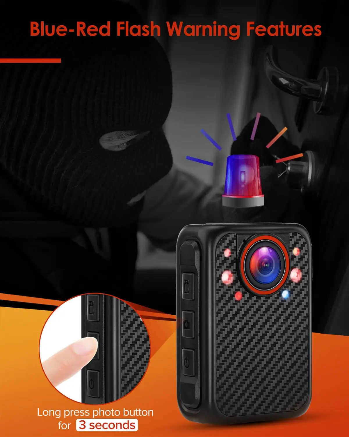 BOBLOV X1 Bodycam 1080P Portable Police Body