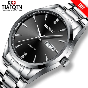

Men Watches Top Brand HAIQIN Fashion Luxury Business Automatic Mechanical Men Military Steel Waterproof Clock Relogio Masculino