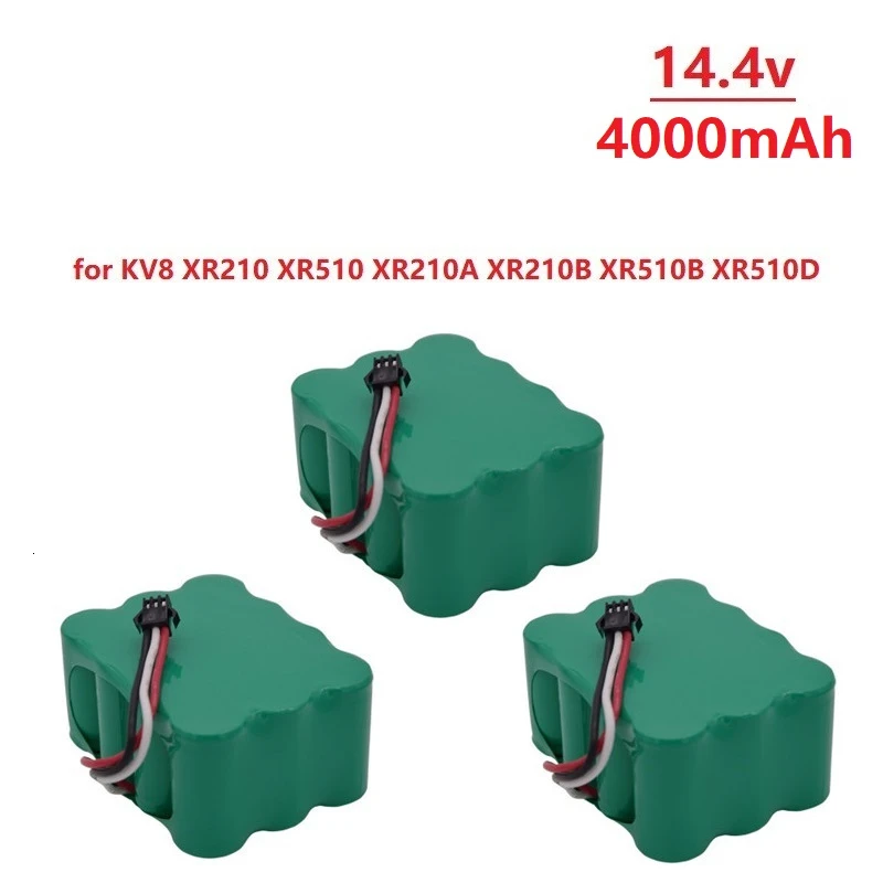 

Upgrade 4000mAh 14.4V Rechargeable Battery for KV8 XR510 XR210A XR210B XR510A XR510B XR510C 510D Vacuum Sweeping Cleaner Robot