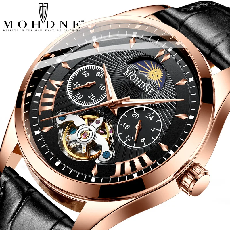 

FNGEEN Fashion Tourbillon Automatic Watch Men Business Mechanical Clock