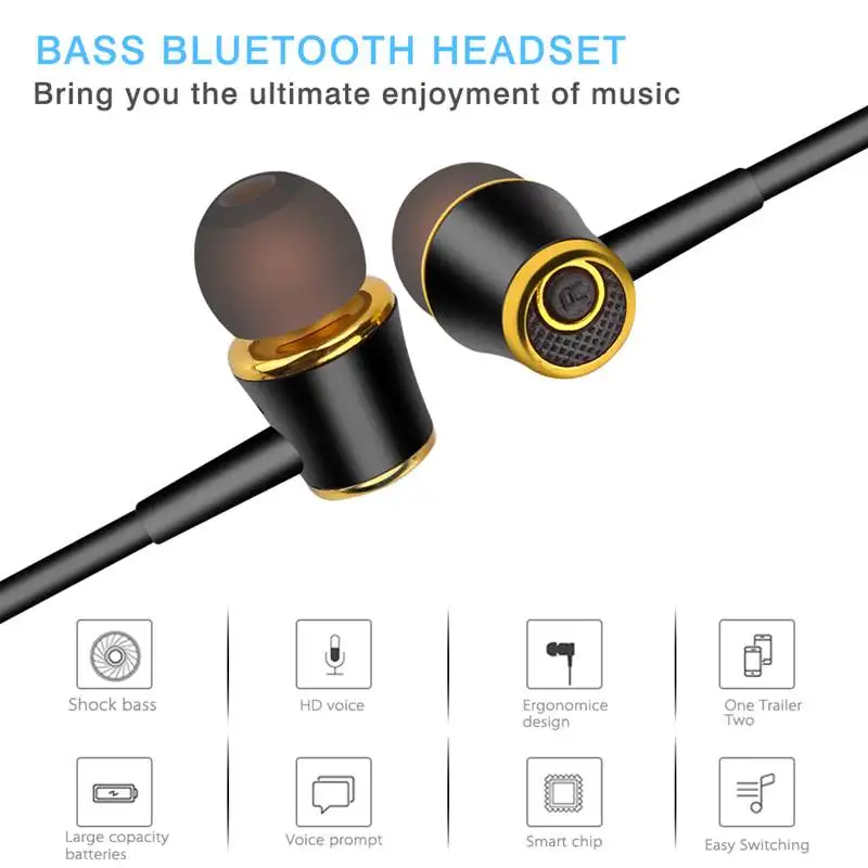 S6 бег музыка Спорт Bluetooth гарнитура наушники-вкладыши
