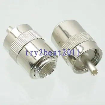 

DHL/EMS 50pcs Connector UHF PL259 plug pin solder RG8 RG213 LMR400 RG214 COAXIAL -C1
