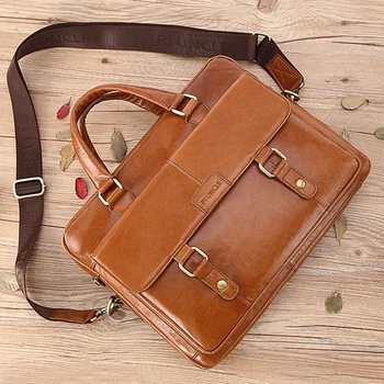 

JHD-PI UNCLE Business Top-Handle Handbag 14 inch Computer Laptop Briefcase Men Crossbody Shoulder Bag Men's Messenger Bags