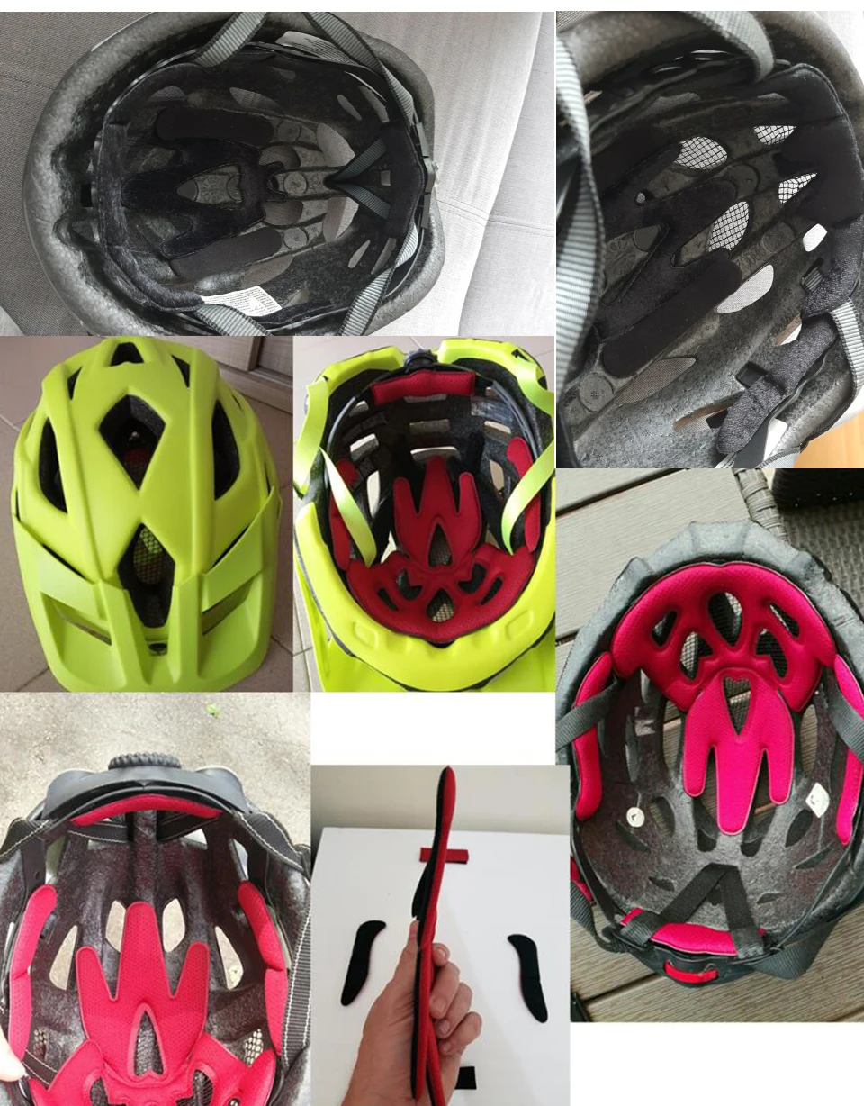 LOCLE Bequemes Fahrradhelm-Futter, Fahrradhelm-Pads, weicher, versiegelter Schwamm, Fahrradhelm mit Innenpolster – Detail 1