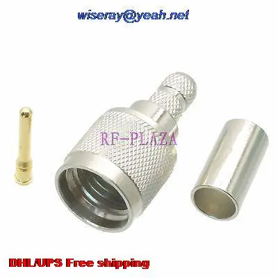 DHL/EMS 200 шт разъем miniUHF мужской обжим разъема RG58 RG142 LMR195 RG400 кабель прямой-A3