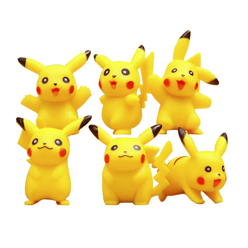 up 7cm Cartoon Spielzeug Kunststoff BALL Pikachu  FT Pokemon Pokeball 