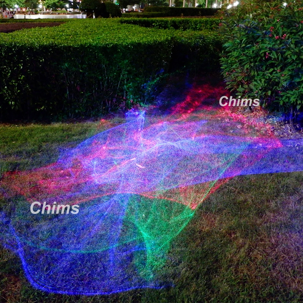 Chims мини лазерные лучи портативный; беспроводной; перезаряжаемый RGB Аврора узоры лазерный проектор на открытом воздухе располагаться лагерем перемещения Рождество DJ Вечерние