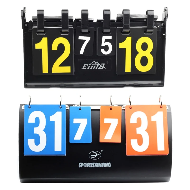 

4 Digit Scoreboard Sports Scoreboard for Table Tennis Basketball Badminton Football Volleyball Competition Board