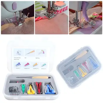 

Multifunction Sewing Bias Tape Maker Set DIY Patchwork Quilting Tool Household Machine Binding Sewing Supplies Accessories