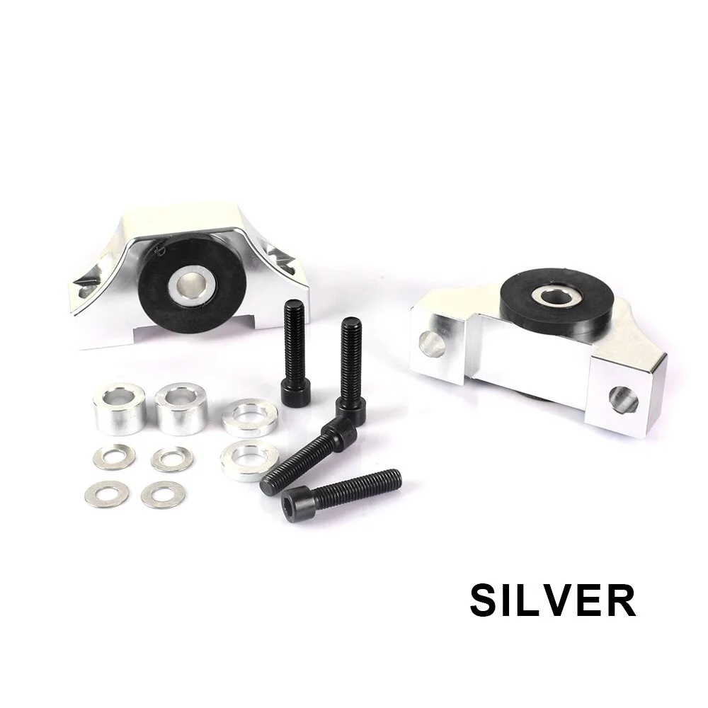 Billet Engine Motor Mounts Torque Mount fit for Honda Civic EG EK B16 B18 B20 D15 D16 92-00 for Integra 94-01 for Acura CRV - Цвет: Серебристый