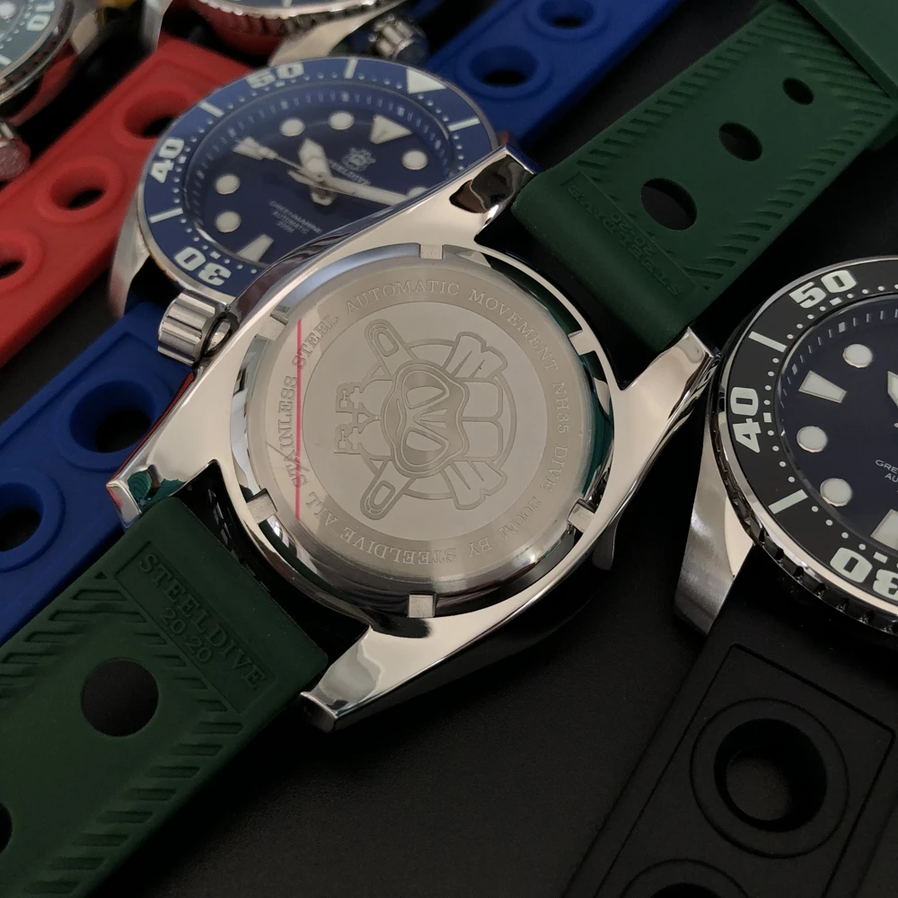 STEELDIVE Brand SD1971 Men Watch Classic Luxury 45mm Sports Diving Watches NH35 Automatic Mechanical Luminous Waterproof 200m