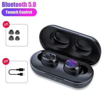 

TWISTER.CK TWS Bluetooth Wireless Earphone 5.0 Touch Control Earbuds Waterproof 9D Stereo Music Headset 300mAh Power Bank