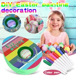 Machine à peindre les œufs de pâques, Kit de jouets en plastique pour décoration, Art de coloriage pour la maison, ornements de vacances 