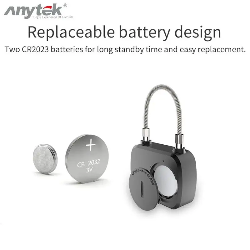 Anytek L13 замок с отпечатком пальца без ключа Противоугонный замок для двери чехол для багажа Противоскользящий жесткий и прочный