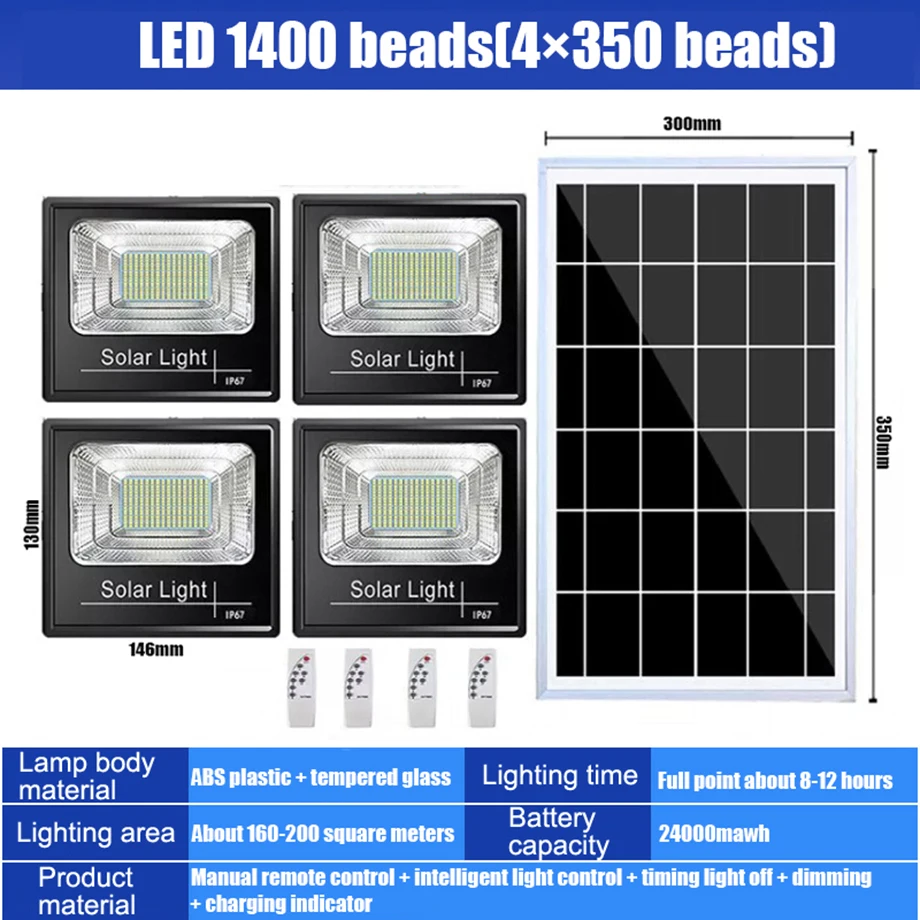 solar powered street lights 1200W/2400W/4800W Solar LED Outdoor Street Light IP67 Waterproof Sensor Remote Control Multi-Function Highlight Lamp solar wall lights outdoor