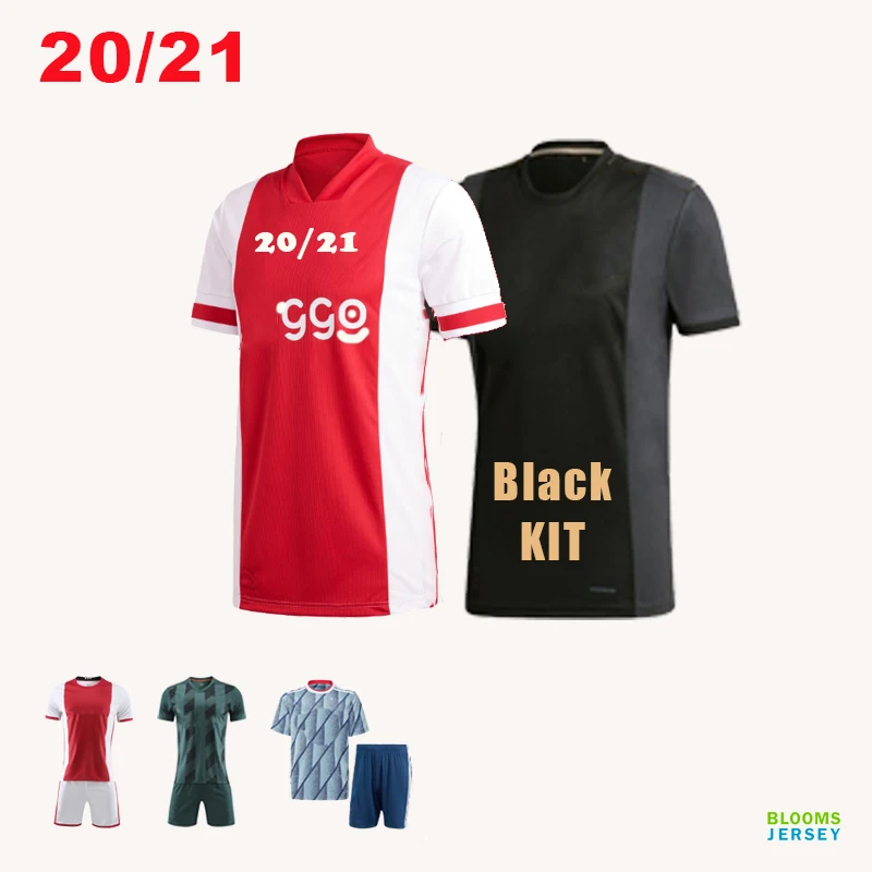 

City of Amsterdam 20/21 New Custom Number ajaxes black Football Jersey Soccer Jersey Black Football Kit for Kids Adults