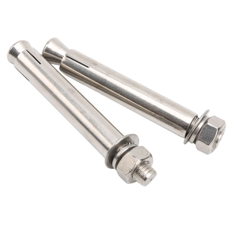 10Pcs M6 M8 M10 M12 Anchors Bolts Sleeve Anchors Expansion Bolt Stainless Steel 304 Length : 60mm, Specification : M6 