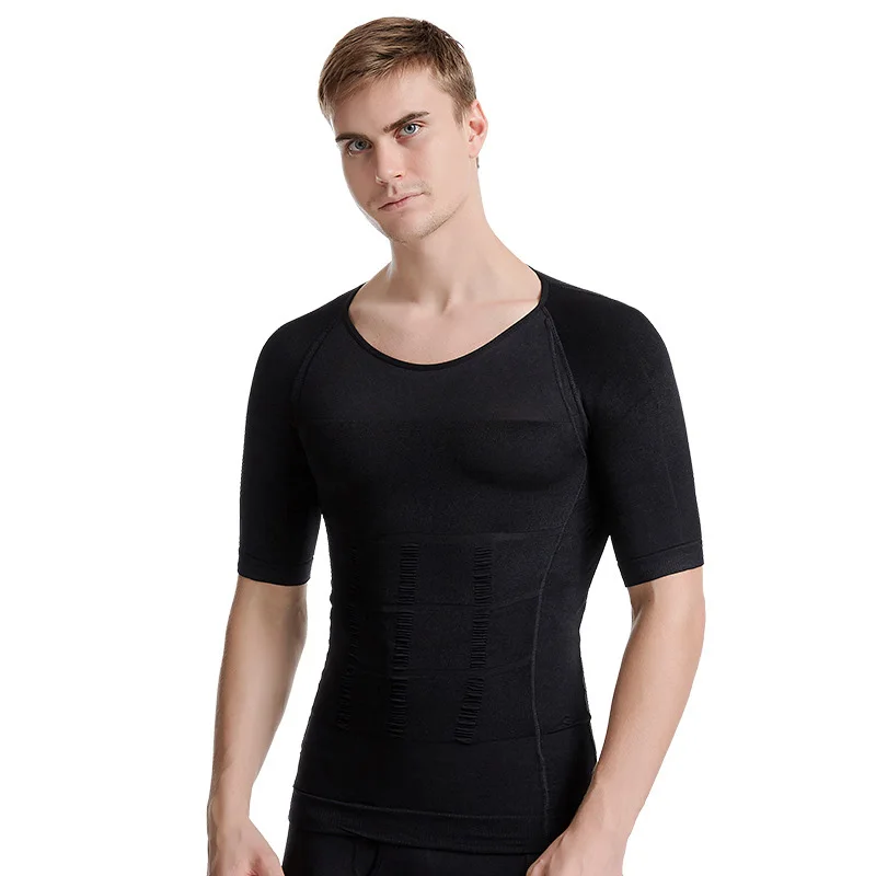 

Clothing Gyms Tight Shaper Underwear T-Shirt Mens Fitness Homme Gyms T Shirt Men Fitness Summer Tees O Neck SZG140d