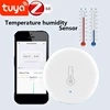 HOT tuya zigbee temperature humidity sensor detector built-in battery historical data storage compatible with Alexa Google Home ► Photo 1/6