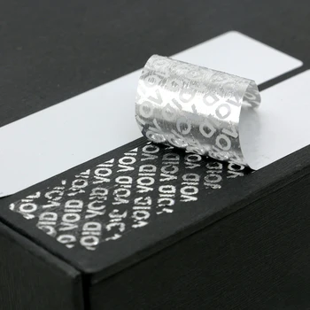 

VOID Labels Printable Silver PVC Sealing Label Customize Adhesive Blank VOID Stickers 500pcs/roll