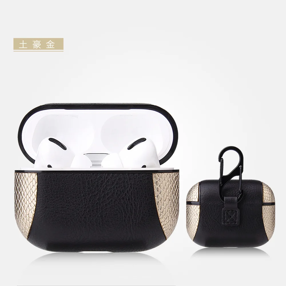 18 Для Airpods pro Bluetooth беспроводная гарнитура бизнес из искусственной кожи коробка для наушников AirPods 3 Зарядный чехол корпус чехол для гарнитуры чехол - Цвет: 18