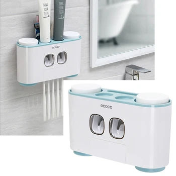 

Automatic powder powder toothbrush dispenser titular toothbrush, with cup, nail-carrying ledge, bathroom storage box