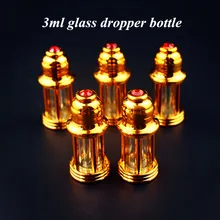 5 шт. 3 мл стеклянная бутылка эфирного масла с капельницей палочка пустой дисплей бутылки Флаконы небольшой образец парфюма тест-бутылка