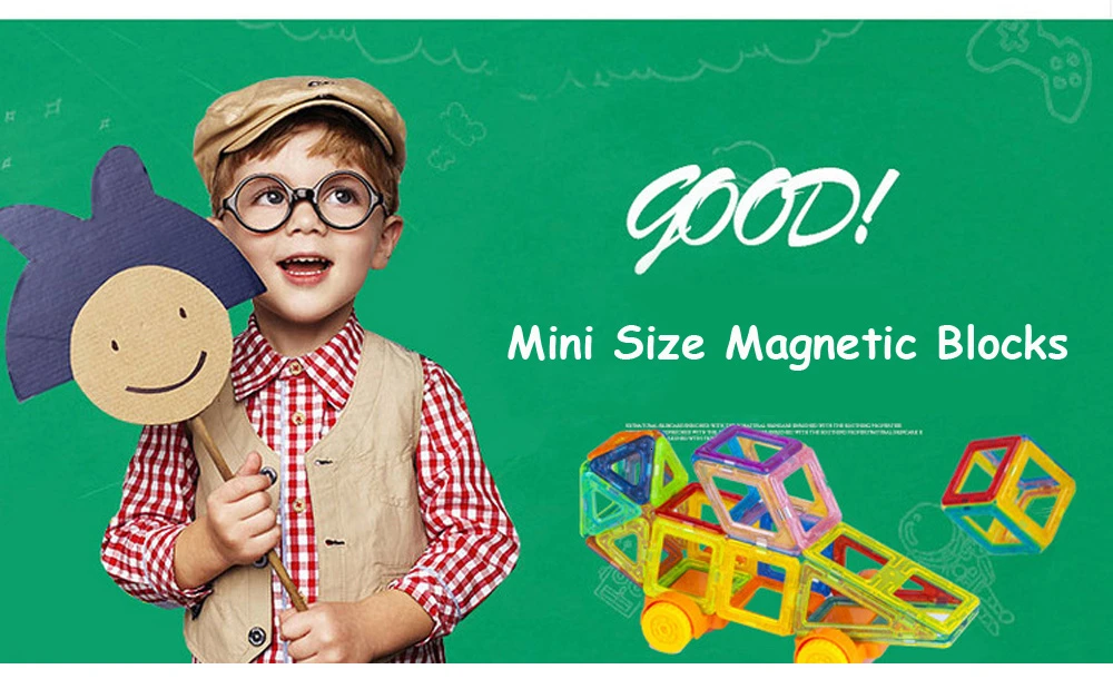 Mini Size 3D Magnetic Designer Magnetic Constructor Toys Modeling Building Blocks Educational Toys For Kids Gif