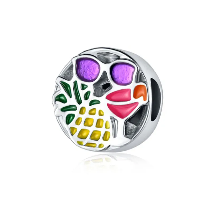 Fit Pulsera Pandora шармы серебро плата Де Ли 925 оригинальный браслет бусины Breloque Pour