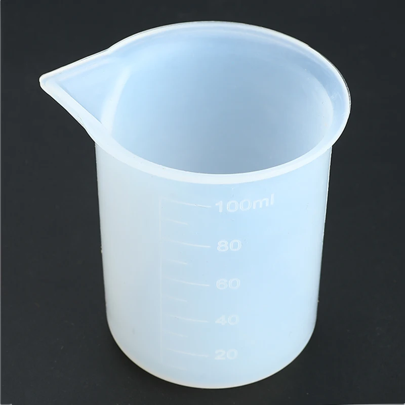 4pcs/set Silicone Mixing Cups Epoxy Resin Mold Measuring Cup Tools DIY Handmade Jewelry Making Tool Kits