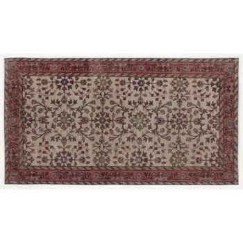 

Handmade Natural Vintage Turkish Area Rug 115x207 Cm-3'9''X6'9''