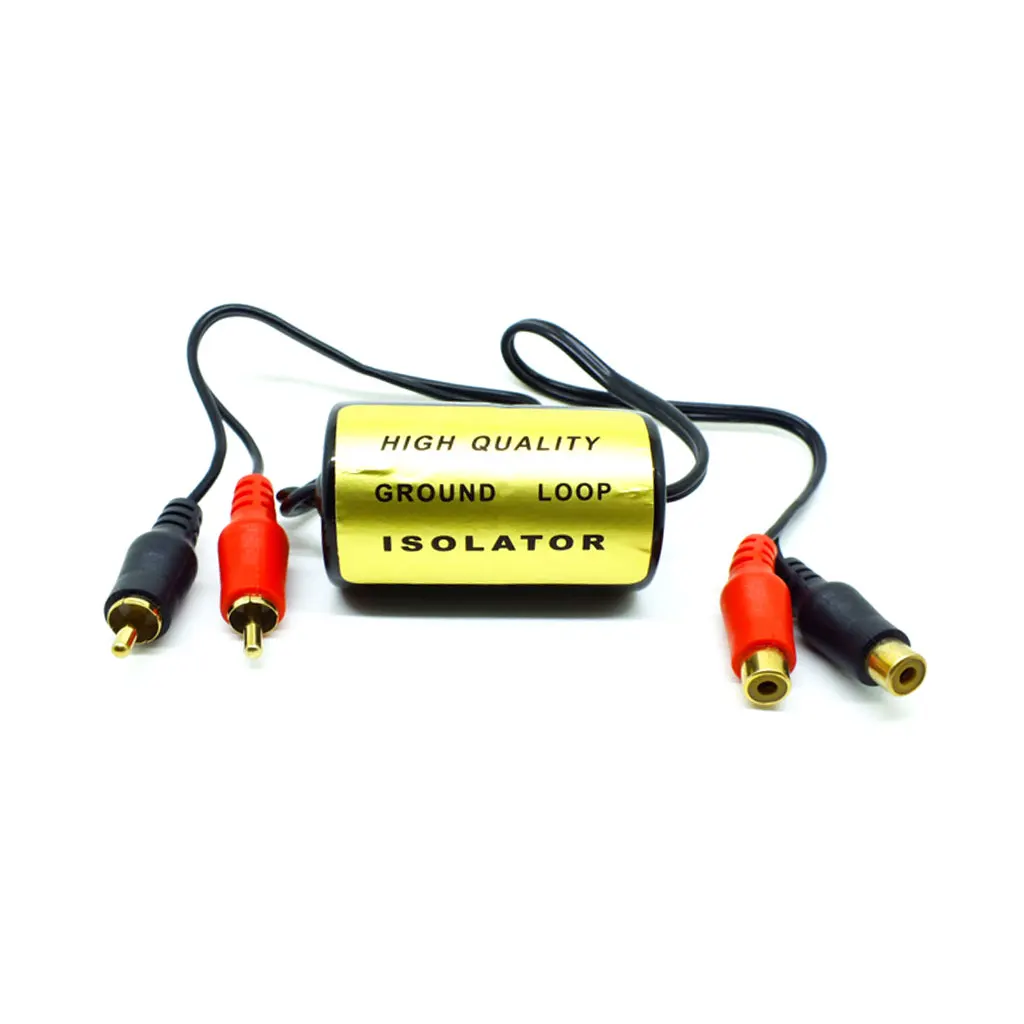 

RCA Audio Noise Filter Suppressor Ground Loop Isolator For Car And Home Stereo