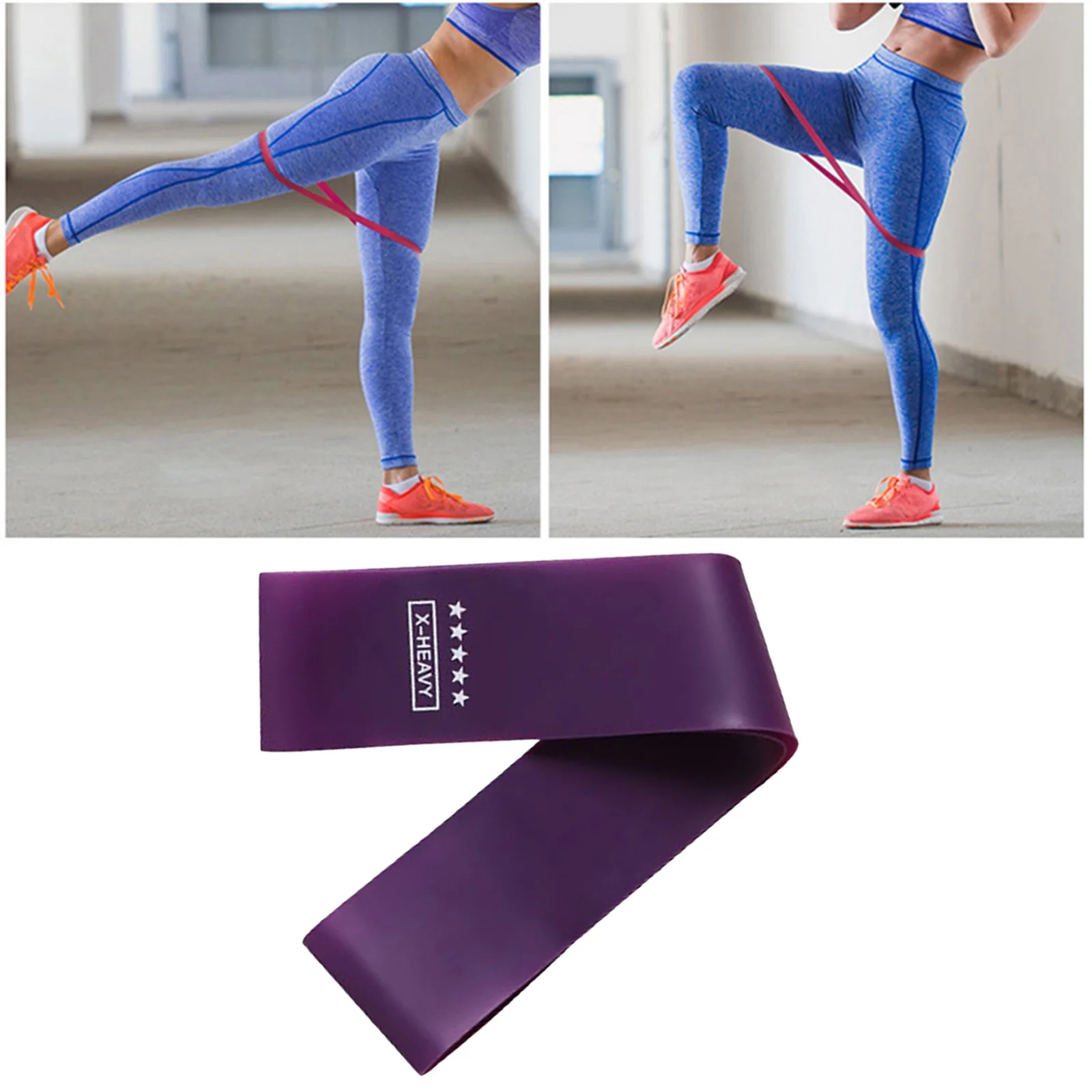 Professional Fitness Exercise Elastic Resistance Band for Physical Therapy At-Home Workouts Rehab Legs and Butt Exercise