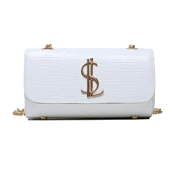 

Bag bags for women 2020 fashion solid crocodile pattern summer chain women Shoulder Messenger sac a main purses and handbags