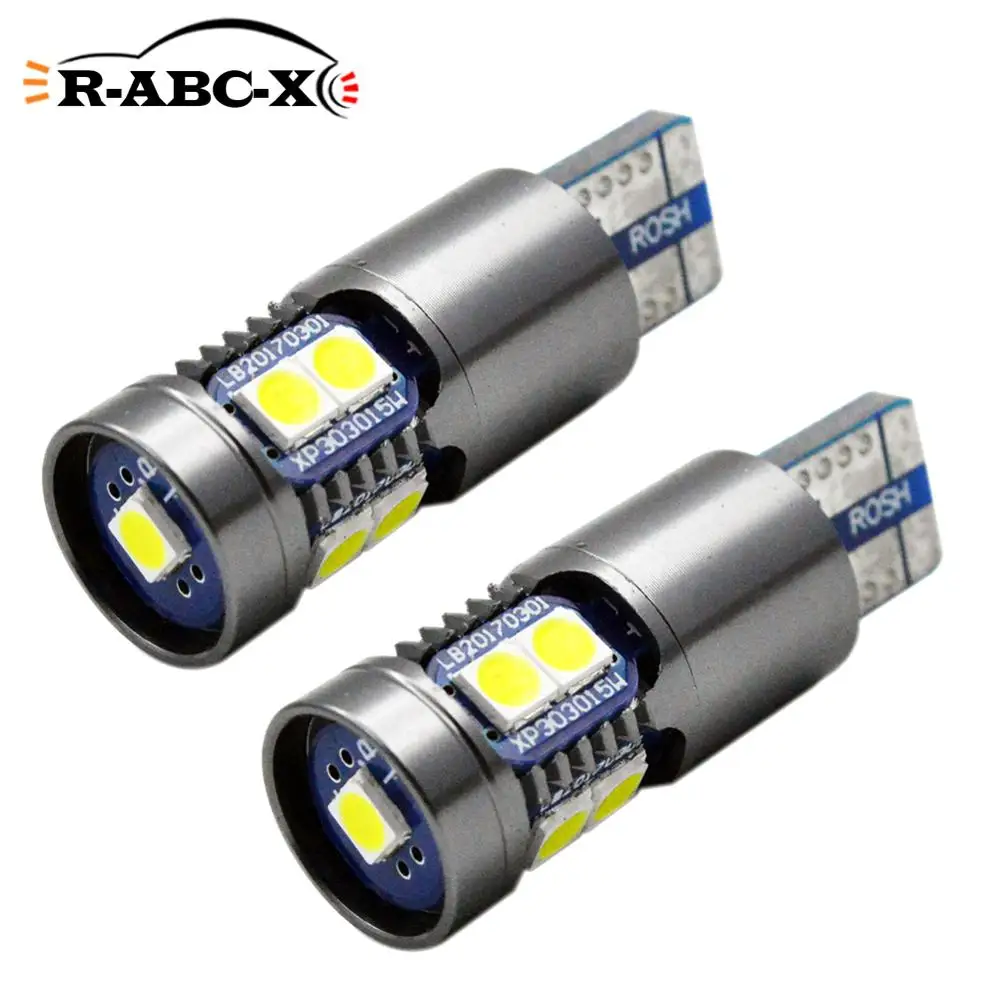 2шт 2 Вт T10 W5W 194 3030 светодиодный автомобильный лампочка 9 SMD CANBUS безошибочное автомобильное боковое освещение номерной знак поворотный свет потолочный светильник 12-18 в