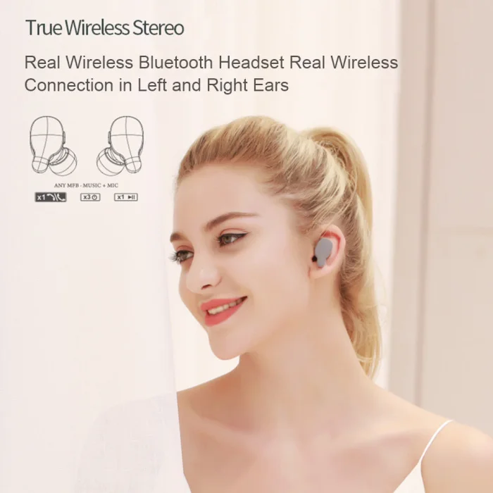 Bluetooth наушники BLE5.0 Стерео шумоподавление беспроводные наушники GY88