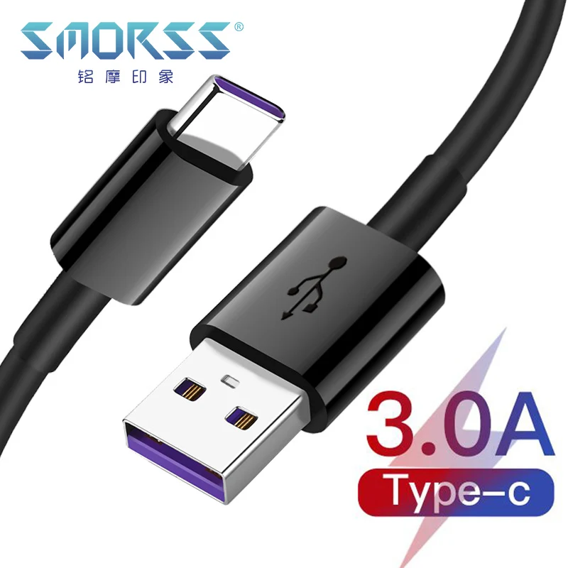 1 м USB Type C кабель для Huawei Быстрая зарядка мобильный телефон зарядный Xiaomi Redmi NOTE 8