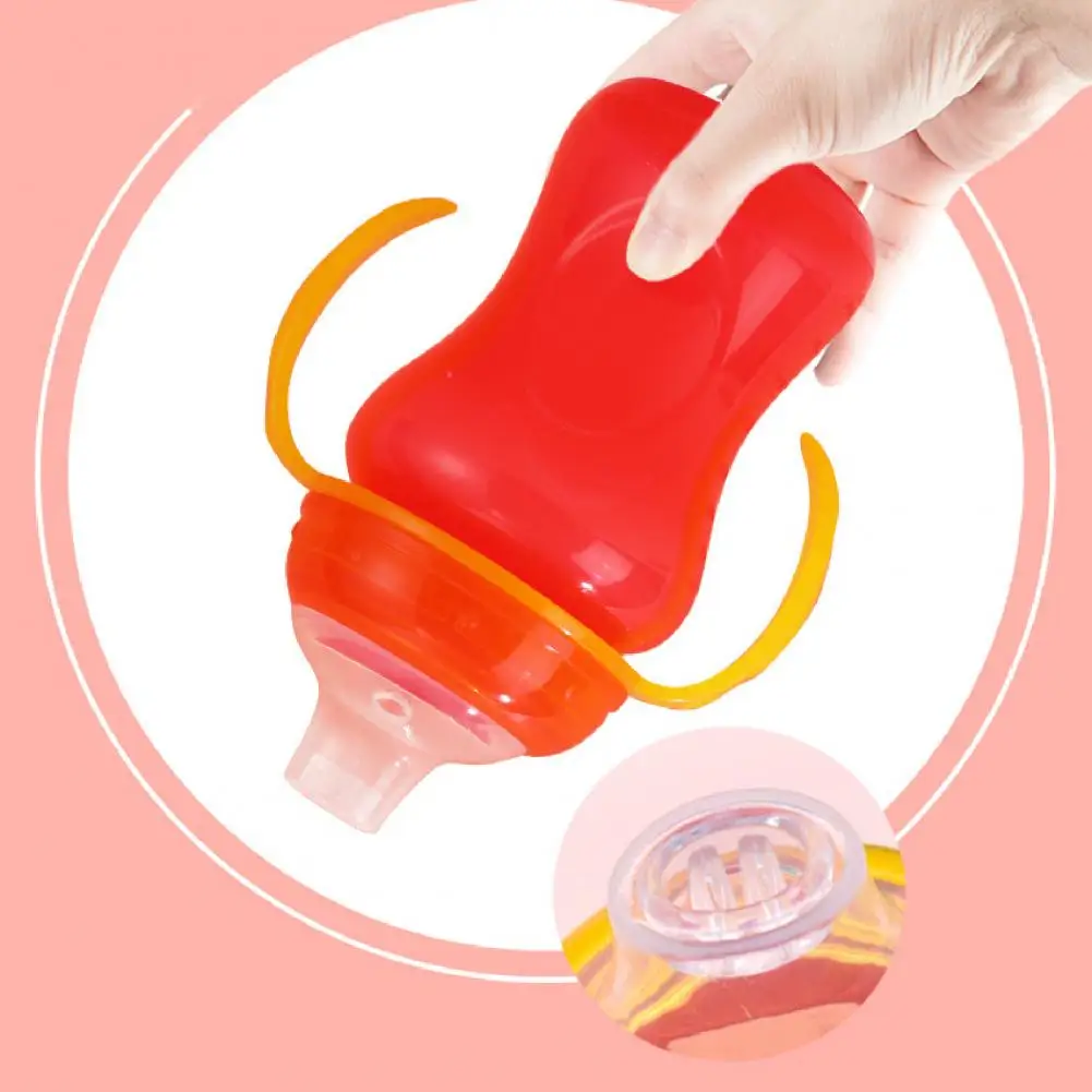 300ml Silicone Baby Sippy Cup with Scale Large Capacity Portable Baby Learner Water Cup Toddler Drinking Supplies