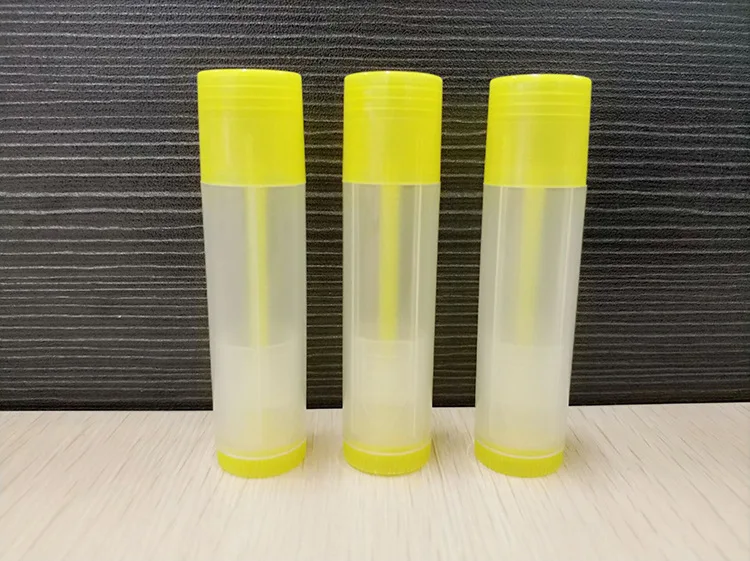 Yellow transparent 10 шт./партия пустые косметические контейнеры контейнер для лосьона клей-карандаш прозрачная бутылка для путешествий 5 мл губная помада тюбик бальзам для губ контейнеры - Цвет: Yellow transparent